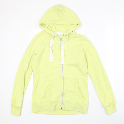 NEXT Womens Yellow Polyester Full Zip Hoodie Size 6 Zip