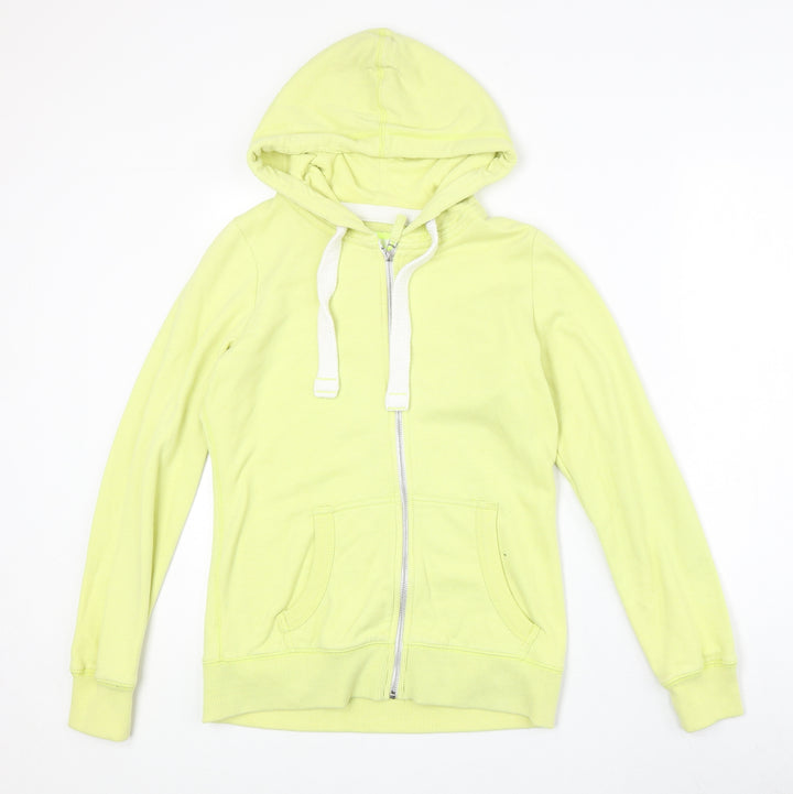 NEXT Womens Yellow Polyester Full Zip Hoodie Size 6 Zip