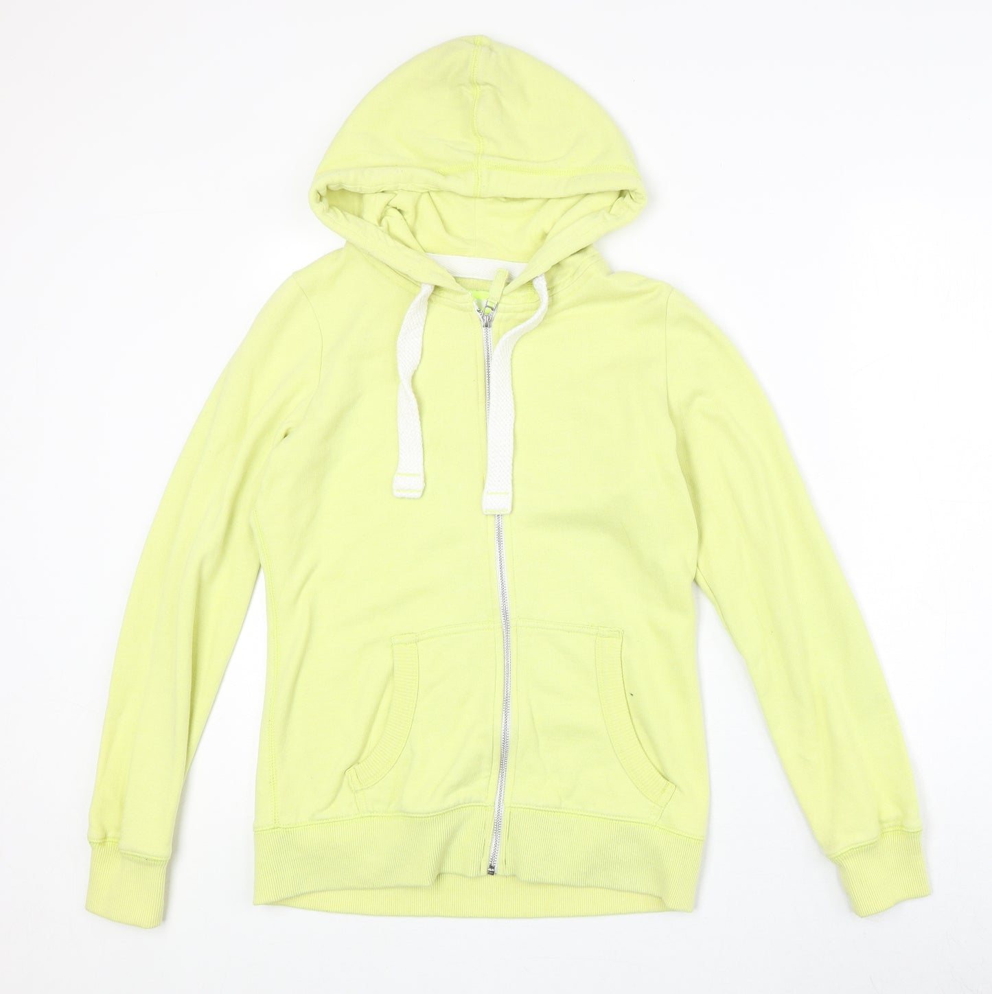 NEXT Womens Yellow Polyester Full Zip Hoodie Size 6 Zip