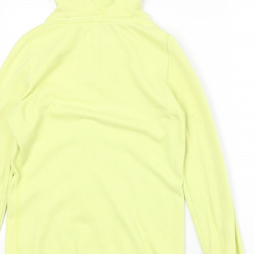 NEXT Womens Yellow Polyester Full Zip Hoodie Size 6 Zip