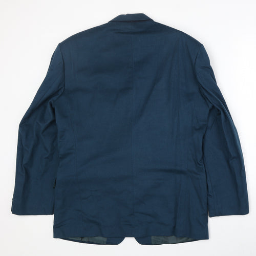 Principles Mens Blue Wool Jacket Suit Jacket Size 40 Regular