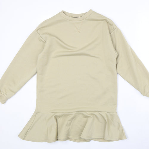 ASOS Womens Beige Polyester Pullover Sweatshirt Size 8 Pullover