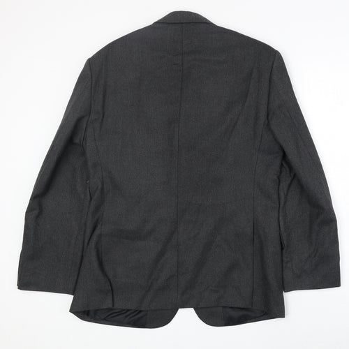 Marks and Spencer Mens Grey Polyester Jacket Suit Jacket Size 38 Regular