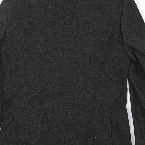 Aspen & Court Mens Grey Wool Jacket Blazer Size 38 Regular