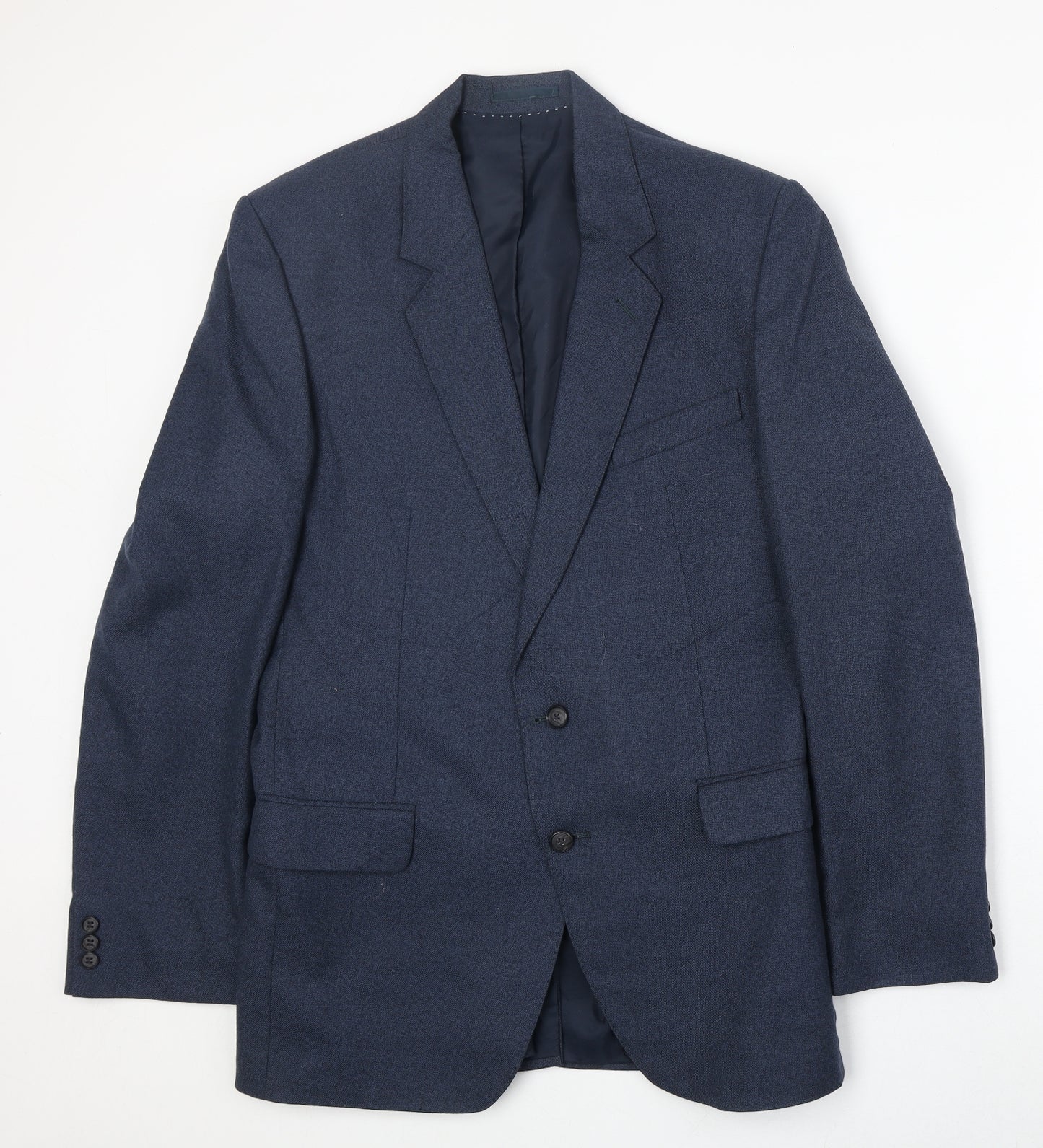 Centar Mens Blue Polyester Jacket Suit Jacket Size 44 Regular