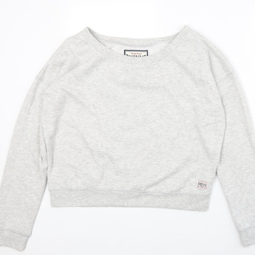 New Look Womens Grey Polyester Pullover Sweatshirt Size 14 Pullover