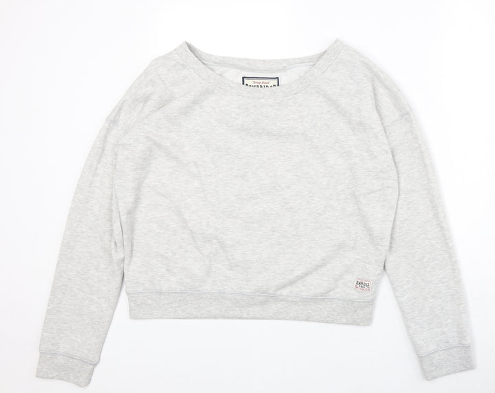 New Look Womens Grey Polyester Pullover Sweatshirt Size 14 Pullover