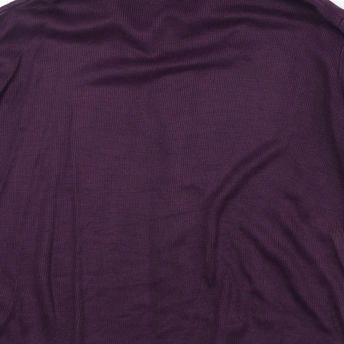 Victoria Eve Womens Purple Roll Neck Acrylic Pullover Jumper Size XL