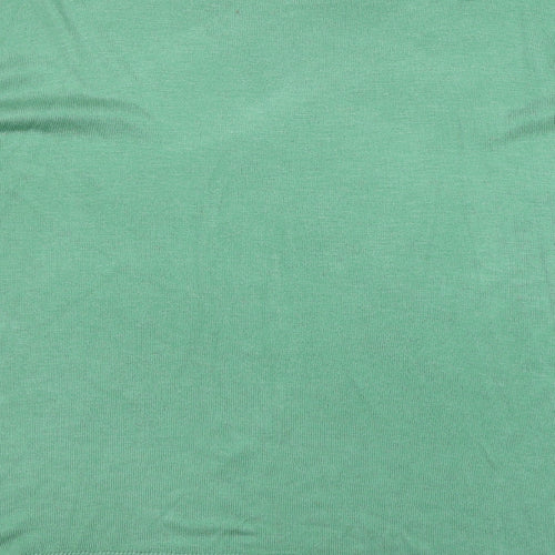 Marks and Spencer Womens Green Round Neck Acrylic Pullover Jumper Size L