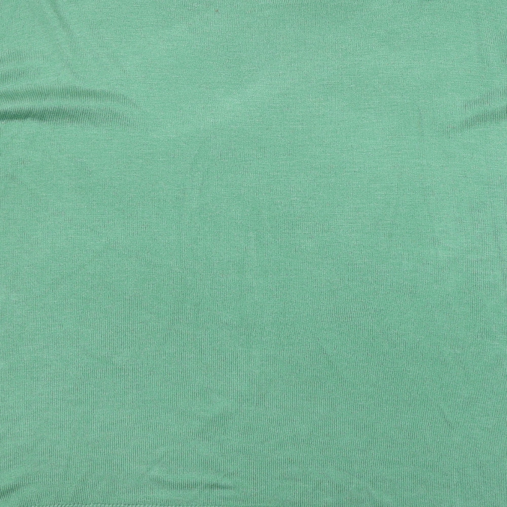 Marks and Spencer Womens Green Round Neck Acrylic Pullover Jumper Size L