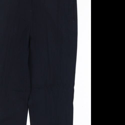 Marks and Spencer Womens Blue Polyester Dress Pants Trousers Size 14 Regular Zip