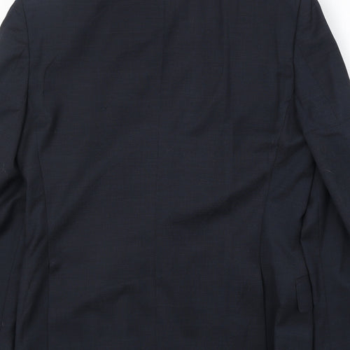 Marks and Spencer Mens Blue Wool Jacket Suit Jacket Size 36 Regular