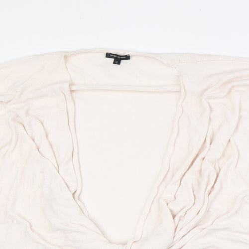 River Island Womens Pink V-Neck Viscose Pullover Jumper Size 12