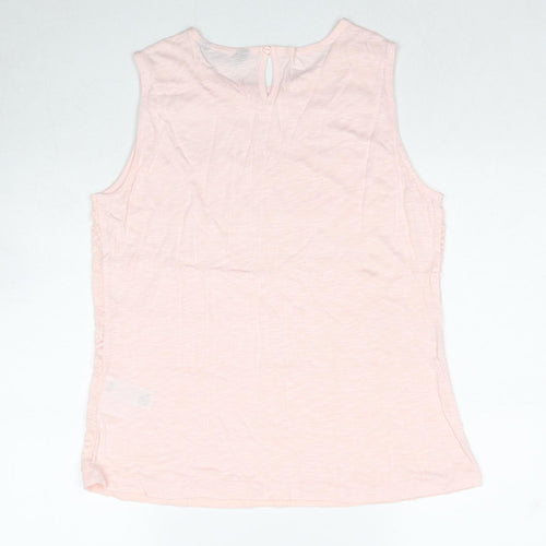 Dorothy Perkins Womens Pink Viscose Basic Tank Size 18 Round Neck