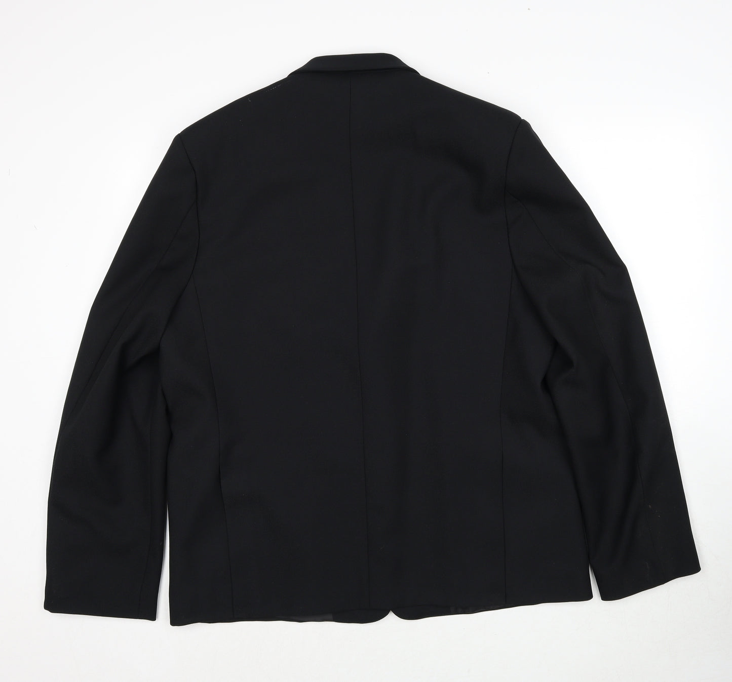 BHS Mens Black Polyester Jacket Suit Jacket Size 40 Regular