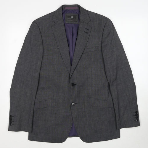 Marks and Spencer Mens Grey Wool Jacket Suit Jacket Size M Regular