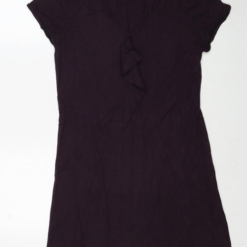 Gap Womens Purple Round Neck Polyester Pullover Jumper Size M