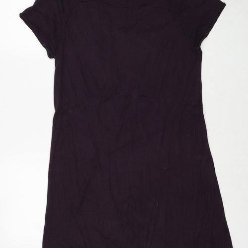 Gap Womens Purple Round Neck Polyester Pullover Jumper Size M