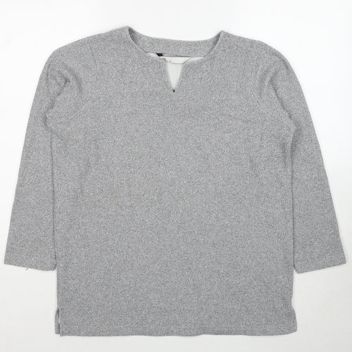 BHS Womens Grey Polyester Pullover Sweatshirt Size 12 Pullover