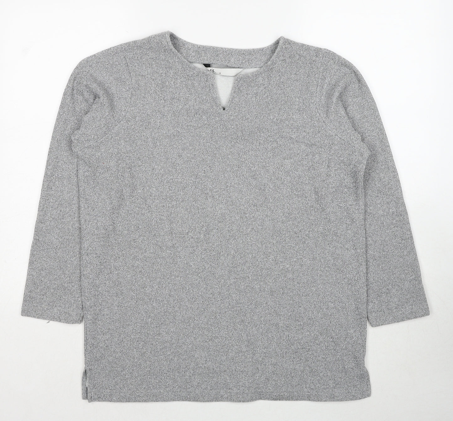 BHS Womens Grey Polyester Pullover Sweatshirt Size 12 Pullover