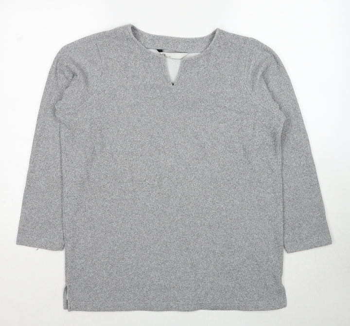 BHS Womens Grey Polyester Pullover Sweatshirt Size 12 Pullover