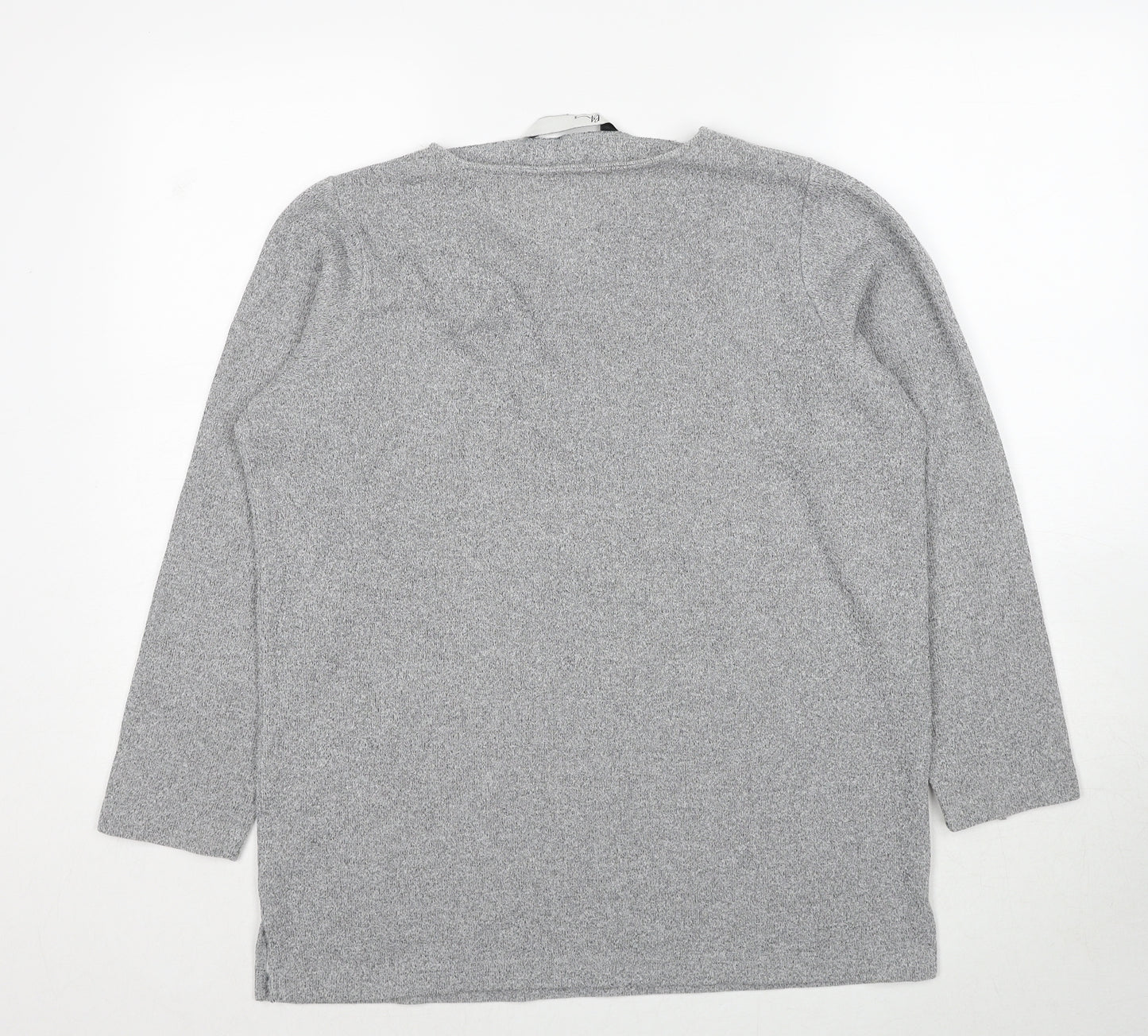 BHS Womens Grey Polyester Pullover Sweatshirt Size 12 Pullover