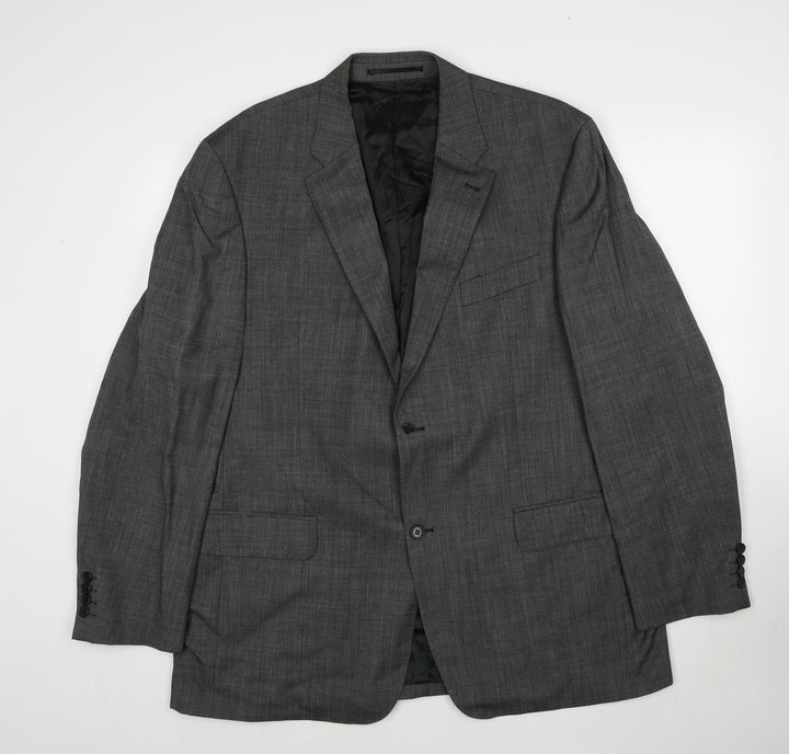 Digel Mens Grey Wool Jacket Suit Jacket Size 46 Regular
