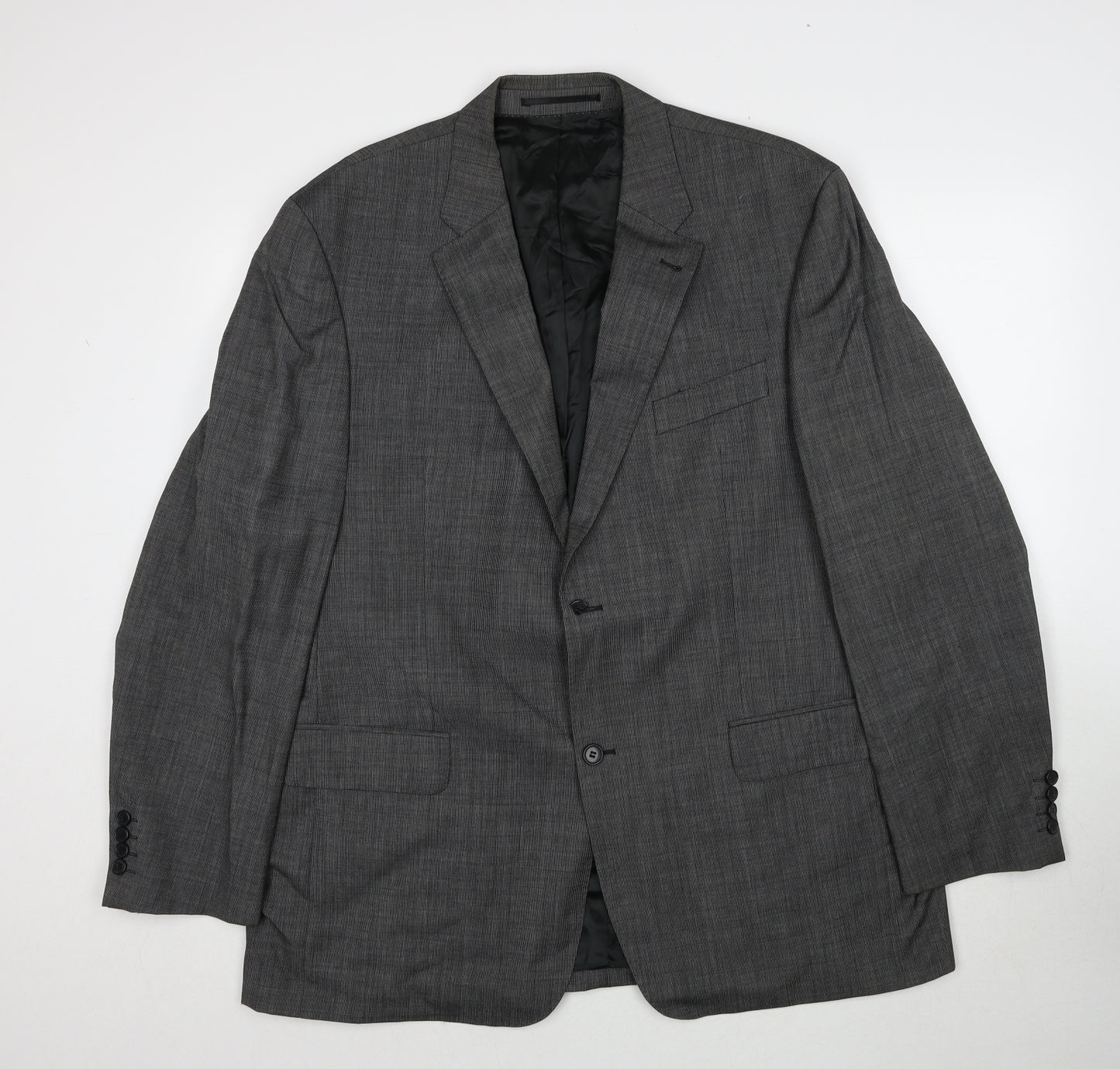 Digel Mens Grey Wool Jacket Suit Jacket Size 46 Regular