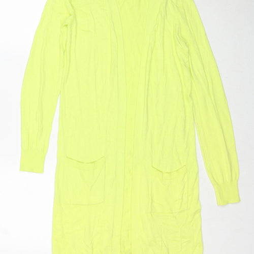 Dunnes Stores Womens Yellow V-Neck Polyester Pullover Jumper Size S