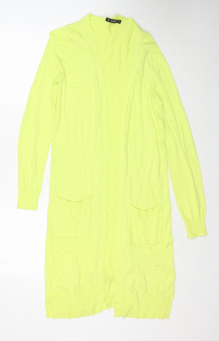 Dunnes Stores Womens Yellow V-Neck Polyester Pullover Jumper Size S