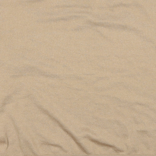 New Look Womens Beige Round Neck Polyester Pullover Jumper Size S