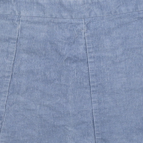 Glamorous Womens Blue Polyester Mini Skirt Size S Button