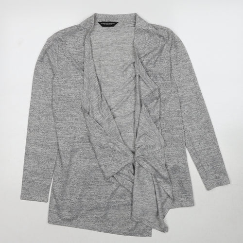 Dorothy Perkins Womens Grey V-Neck Polyester Cardigan Jumper Size 8