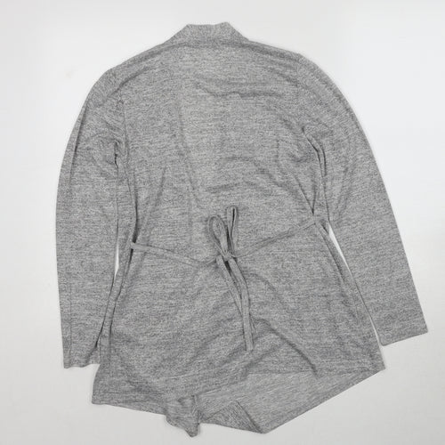Dorothy Perkins Womens Grey V-Neck Polyester Cardigan Jumper Size 8