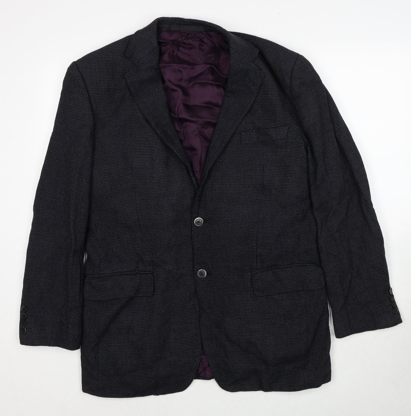 Marks and Spencer Mens Grey Wool Jacket Suit Jacket Size 40 Regular