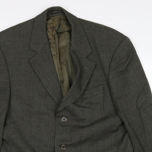 Marks and Spencer Mens Grey Wool Jacket Suit Jacket Size 40 Regular