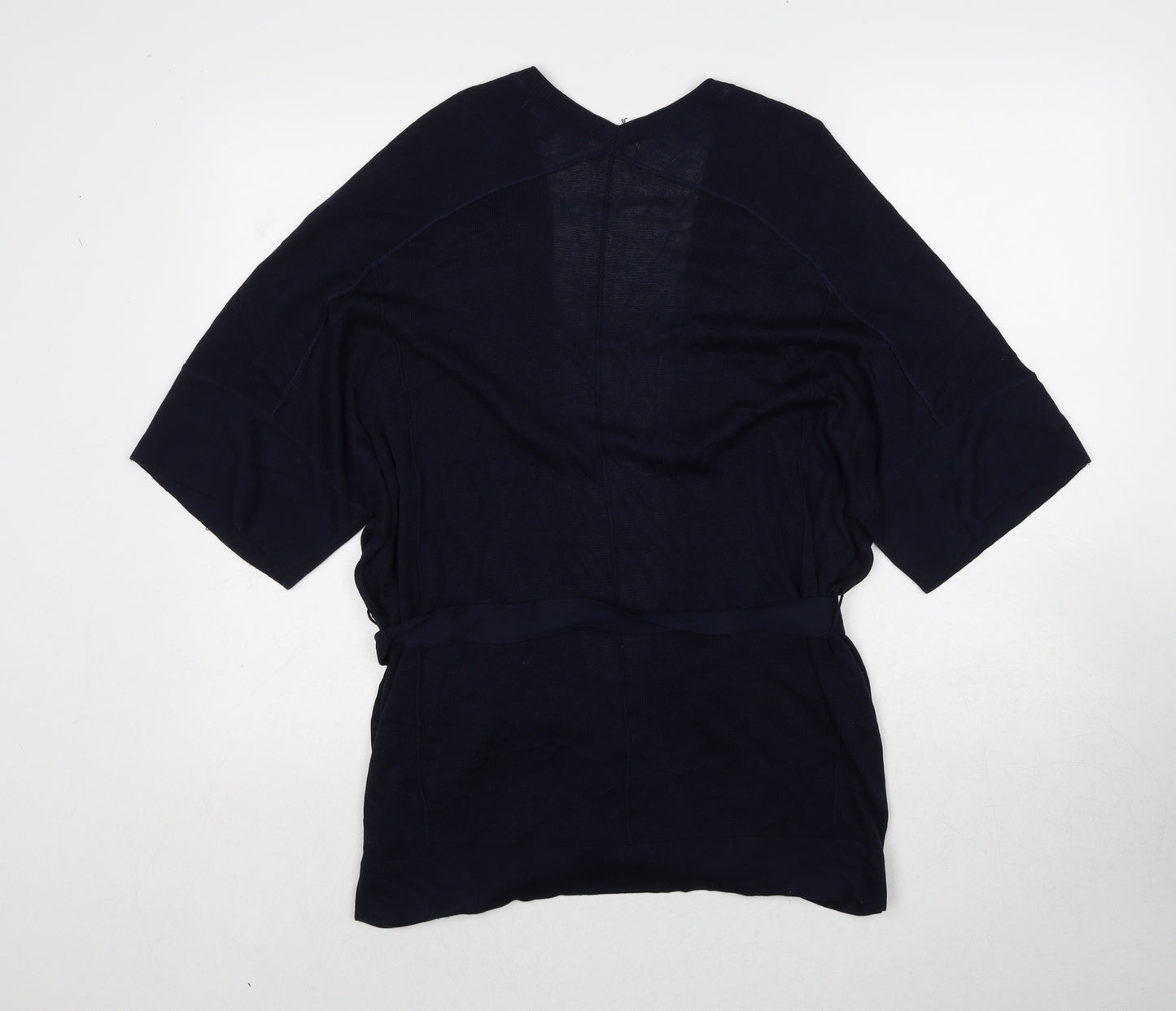 NEXT Womens Blue V-Neck Viscose Cardigan Jumper Size S