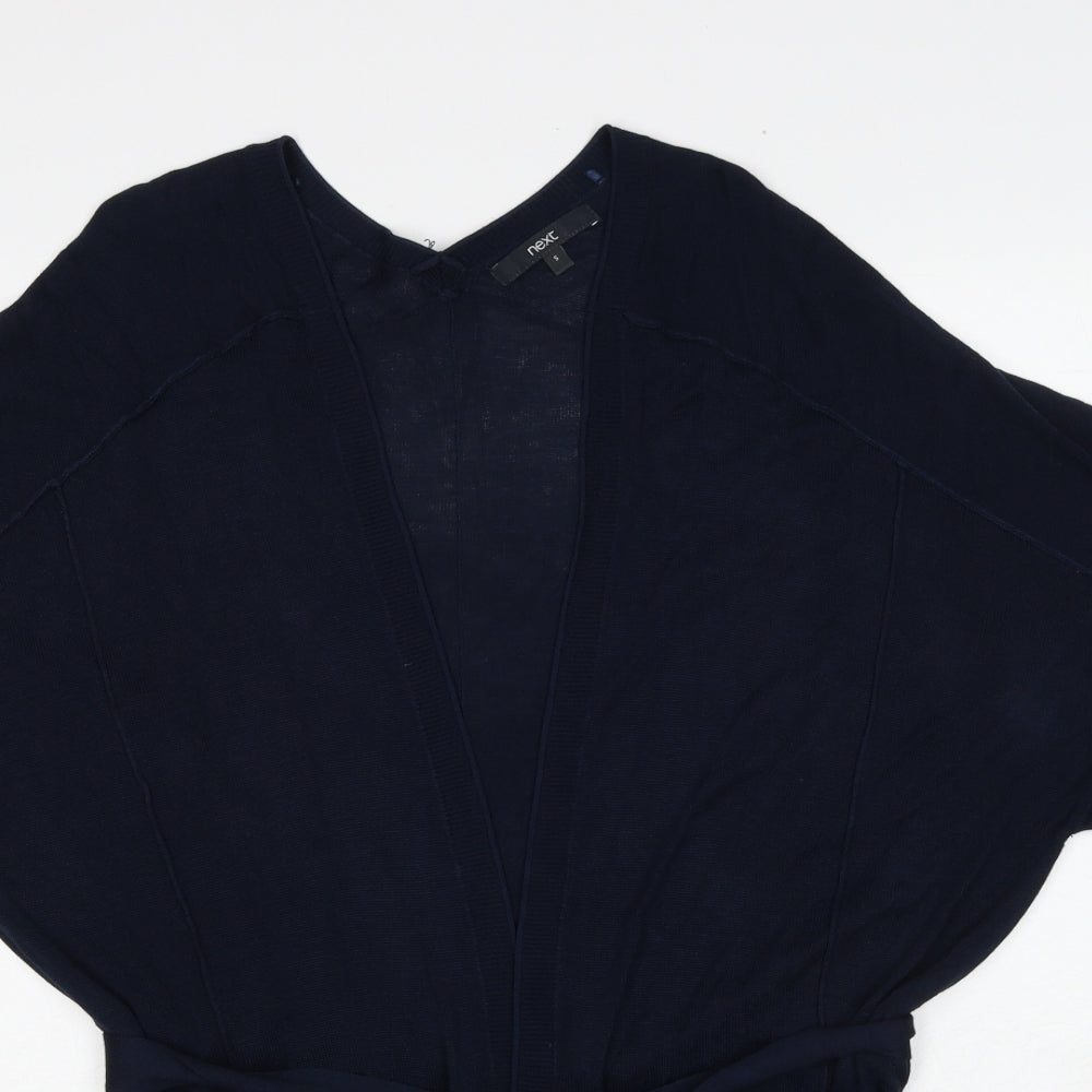 NEXT Womens Blue V-Neck Viscose Cardigan Jumper Size S