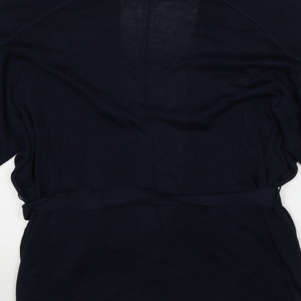 NEXT Womens Blue V-Neck Viscose Cardigan Jumper Size S