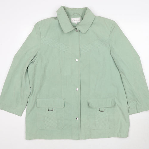 EWM Womens Green Jacket Size 18 Button