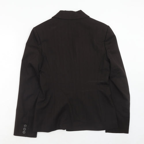 Esprit Womens Brown Polyester Jacket Suit Jacket Size 12