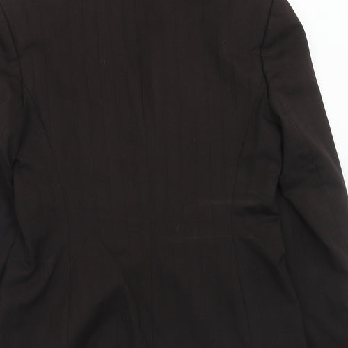 Esprit Womens Brown Polyester Jacket Suit Jacket Size 12