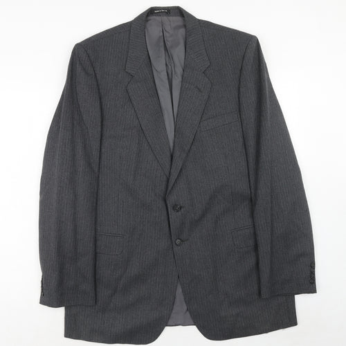 St Michael Mens Grey Wool Jacket Suit Jacket Size 44 Regular