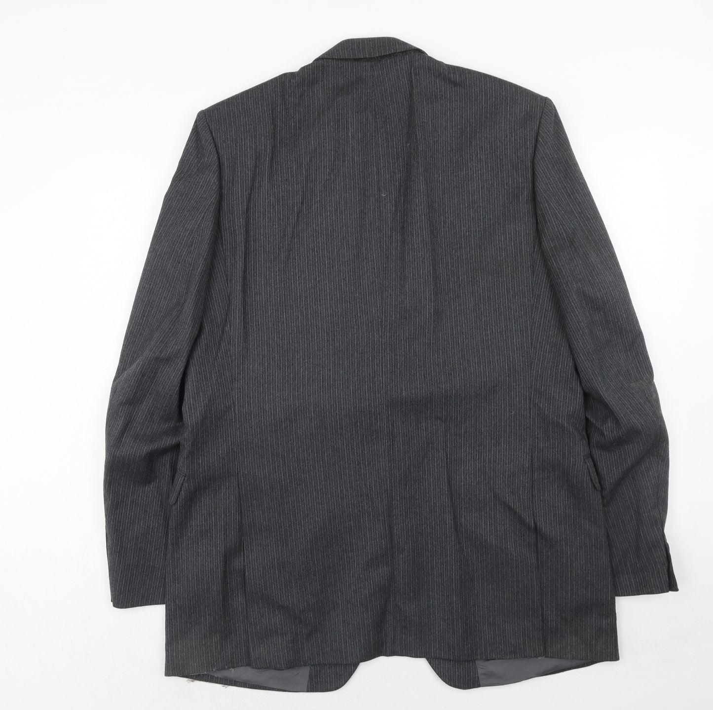 St Michael Mens Grey Wool Jacket Suit Jacket Size 44 Regular