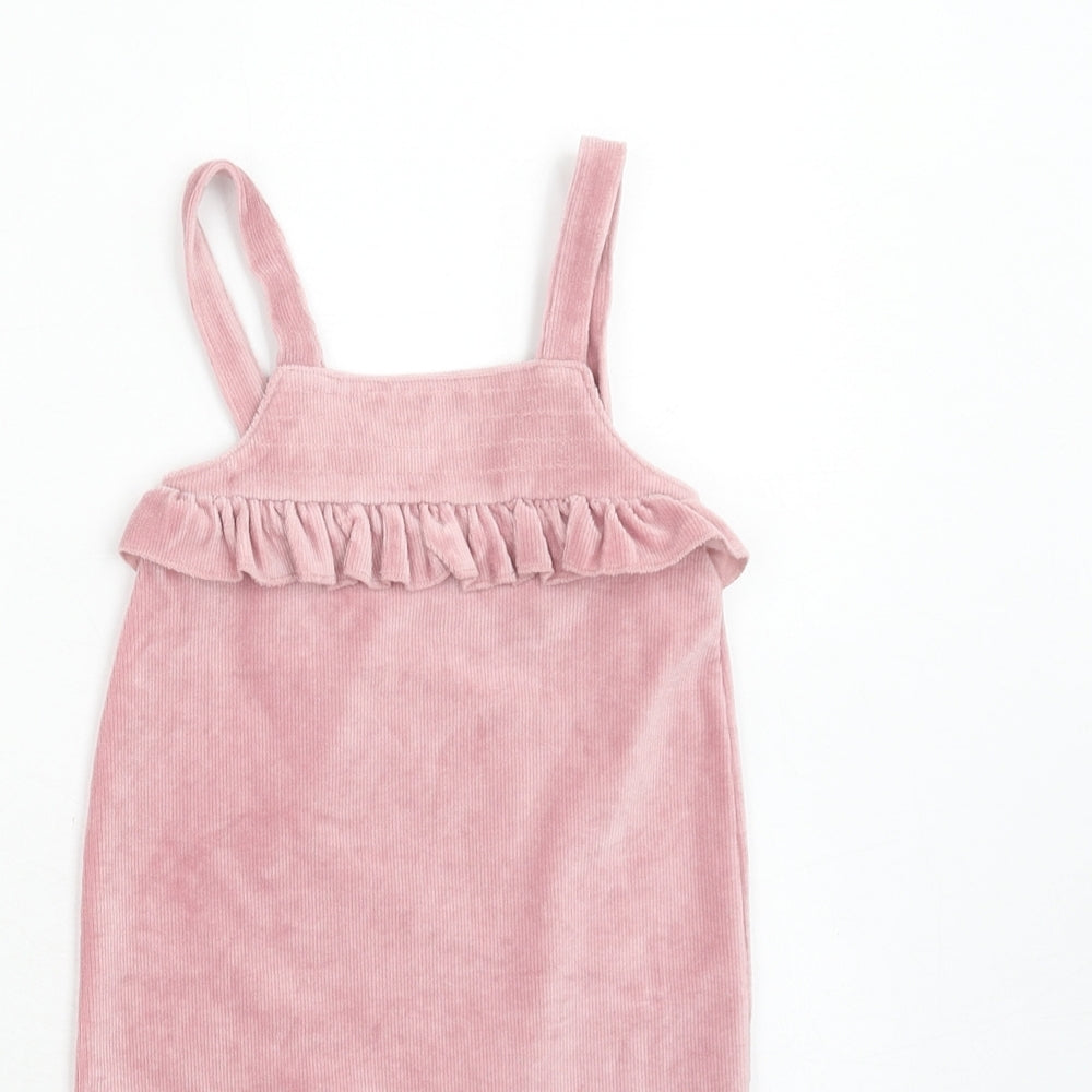 NEXT Girls Pink Polyester Unitard One-Piece Size 3-6 Months Button