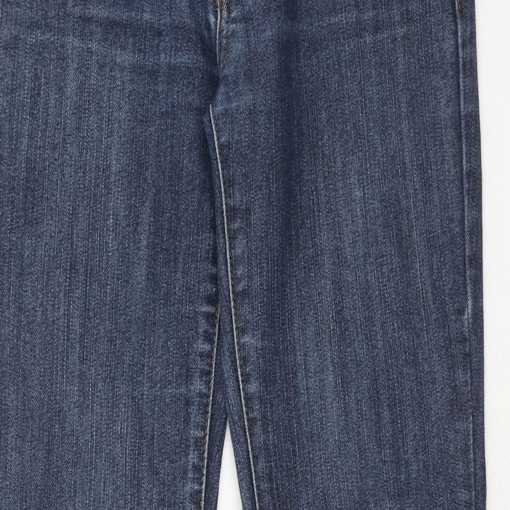 Jolina Jeans Womens Blue Cotton Skinny Jeans Size 8 Regular Zip