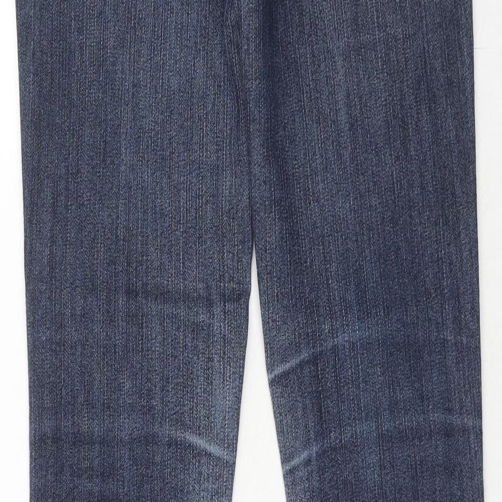 Jolina Jeans Womens Blue Cotton Skinny Jeans Size 8 Regular Zip