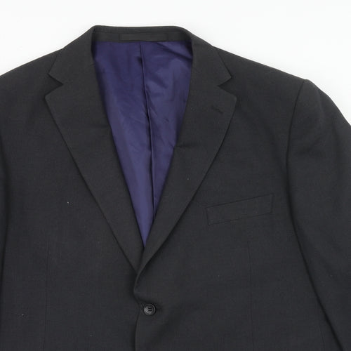 Marks and Spencer Mens Grey Viscose Jacket Suit Jacket Size 46 Regular