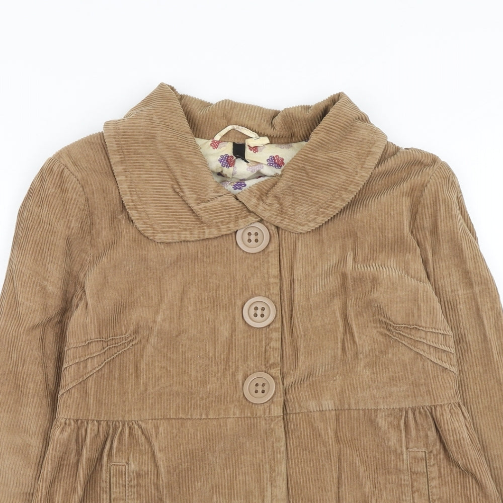 H&M Womens Brown Jacket Blazer Size 10 Button