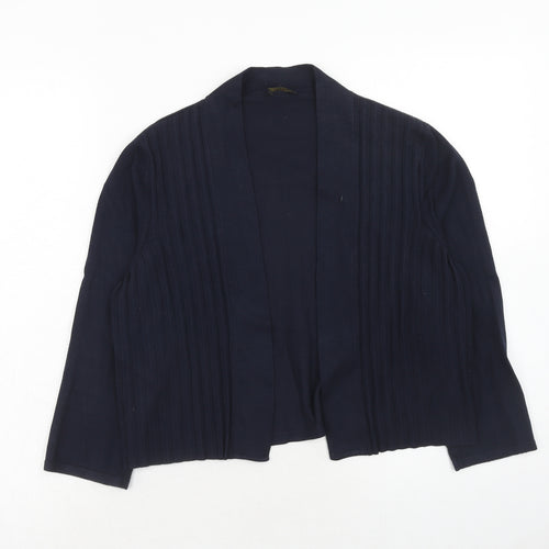 Precis Womens Blue V-Neck Viscose Cardigan Jumper Size S